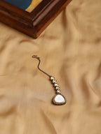 Silver-Plated Kundan Maang Tikka - Ruby Raang | Grocsy
