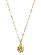 Women's Gold-Polished Chain Necklace - Ruby Raang | Grocsy