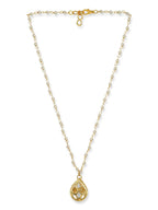 Women's Gold-Polished Chain Necklace - Ruby Raang | Grocsy