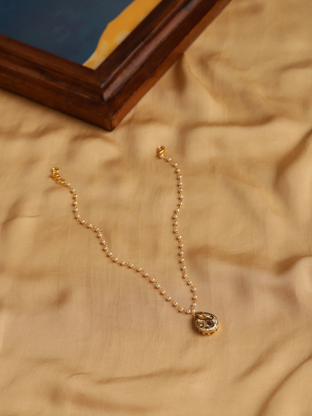 Women's Gold-Polished Chain Necklace - Ruby Raang | Grocsy