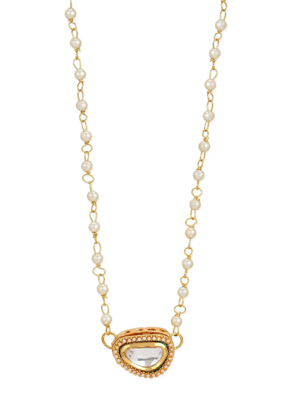 Gold-Polished White Brass Chain - Ruby Raang | Grocsy