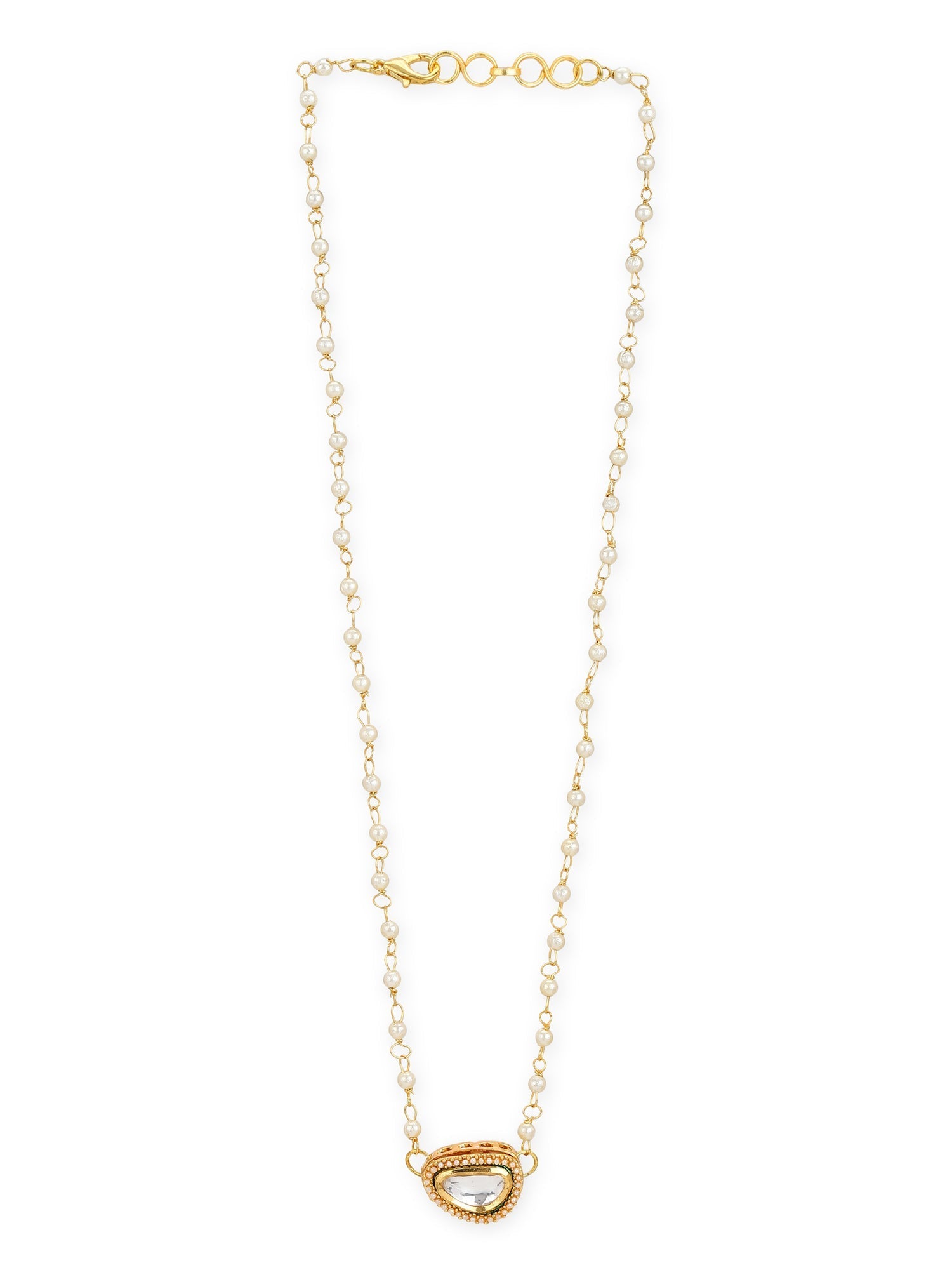 Gold-Polished White Brass Chain - Ruby Raang | Grocsy
