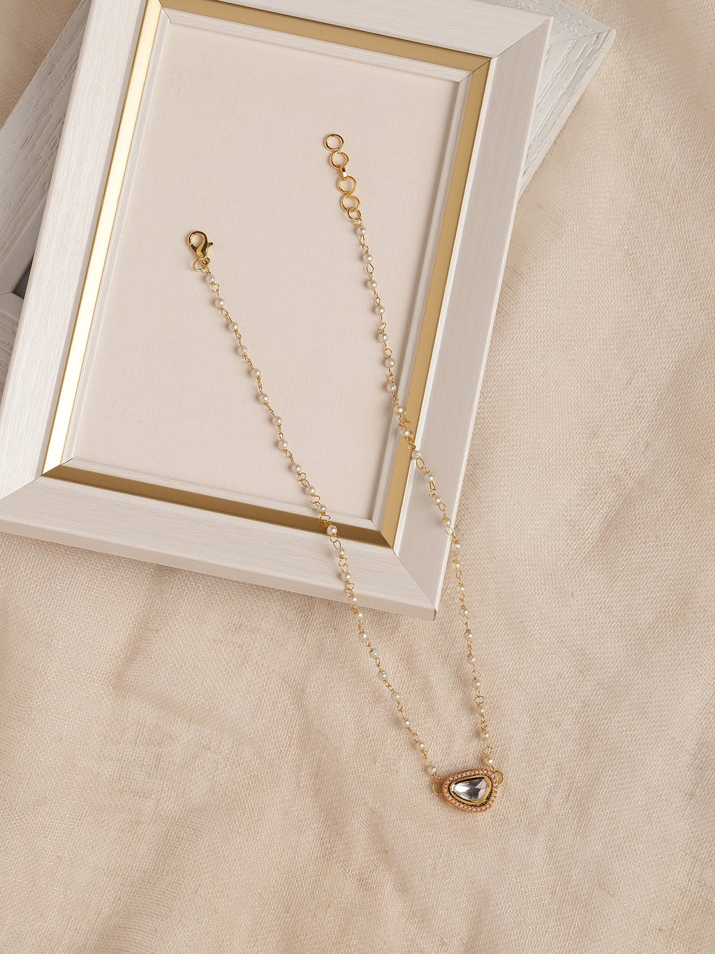 Gold-Polished White Brass Chain - Ruby Raang | Grocsy