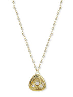 Gold-Polished White Chain - Ruby Raang | Grocsy