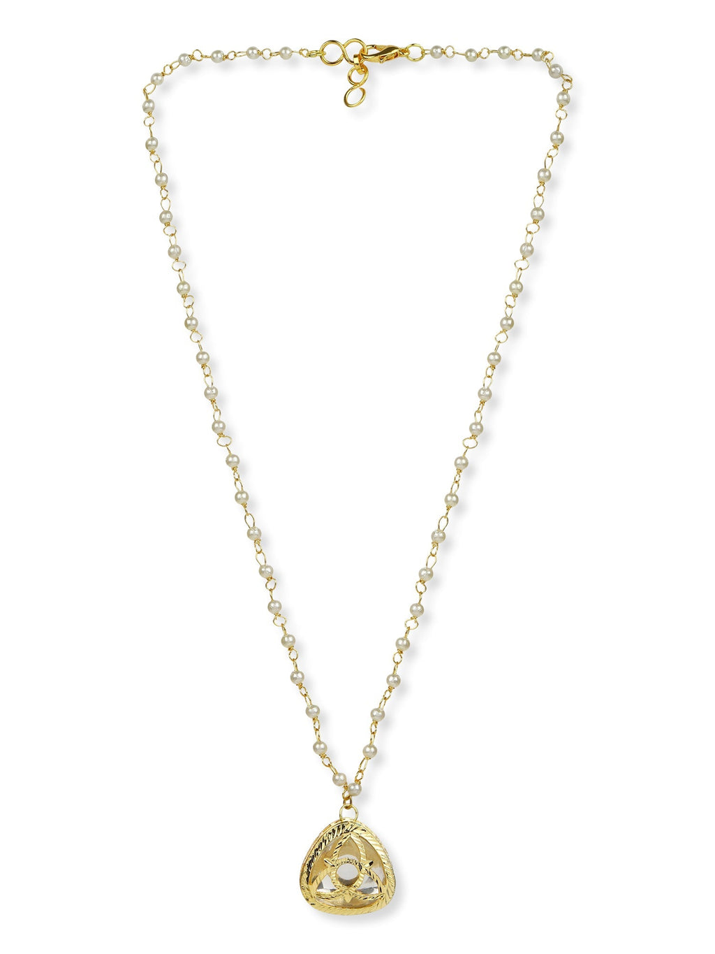 Gold-Polished White Chain - Ruby Raang | Grocsy