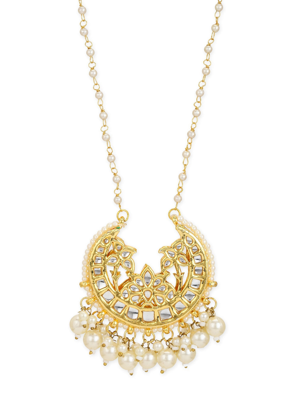 White Gold-Polished Brass Chain - Ruby Raang | Grocsy