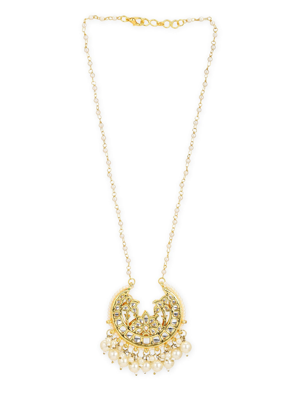 White Gold-Polished Brass Chain - Ruby Raang | Grocsy