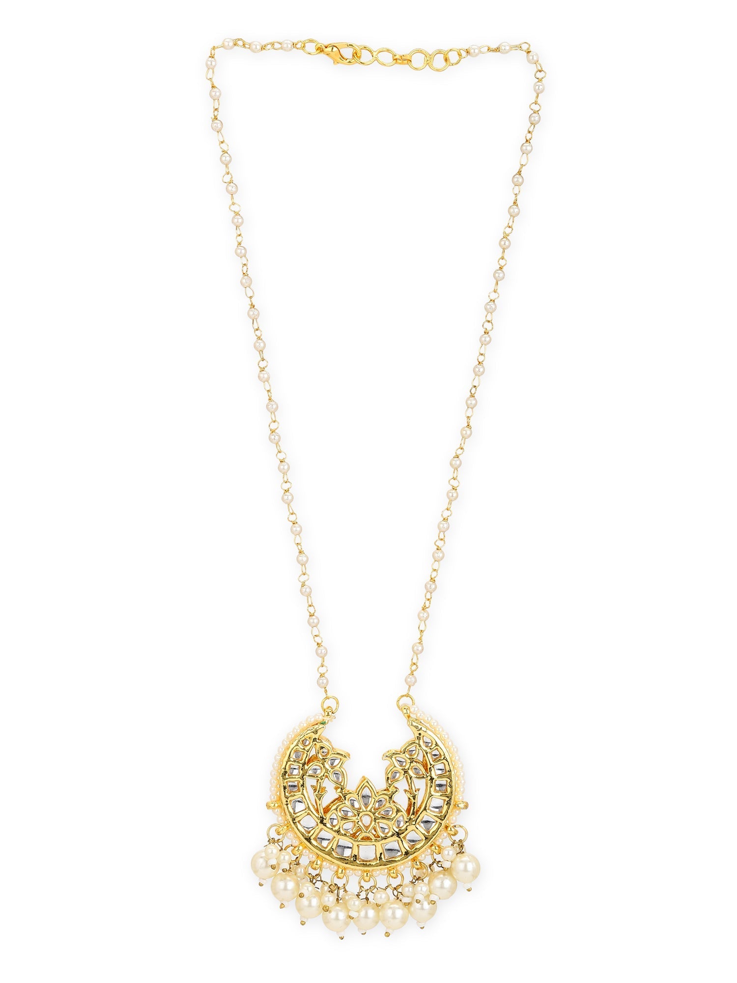 White Gold-Polished Brass Chain - Ruby Raang | Grocsy