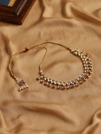 Gold-Toned White Brass Gold-Polished Handcrafted Necklace - Ruby Raang | Grocsy