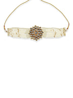 Gold-Toned Gold-Toned Brass Gold-Polished Handcrafted Necklace - Ruby Raang | Grocsy