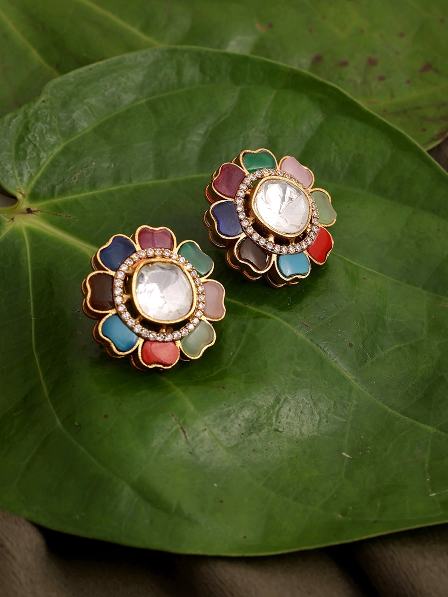 Round Multi Studs - Ruby Raang | Grocsy