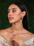 Teardrop Maroon Studs - Ruby Raang | Grocsy