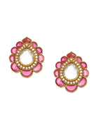 Teardrop Maroon Studs - Ruby Raang | Grocsy