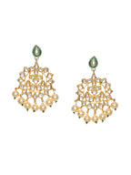 Kundan Chand Earrings - Ruby Raang | Grocsy