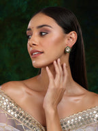 Teardrop Green Studs - Ruby Raang | Grocsy