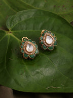 Teardrop Green Studs - Ruby Raang | Grocsy