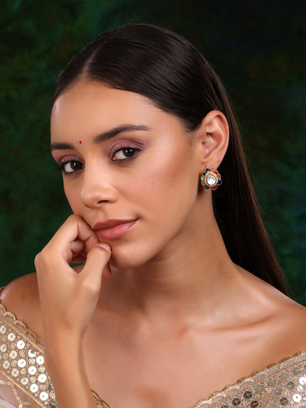 Teardrop Multi Studs - Ruby Raang | Grocsy