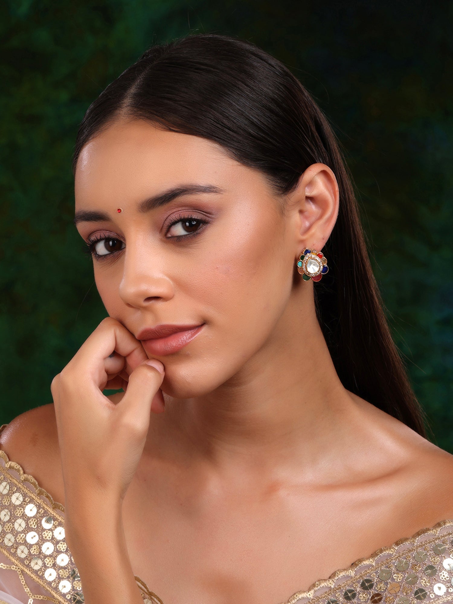 Teardrop Multi Studs - Ruby Raang | Grocsy