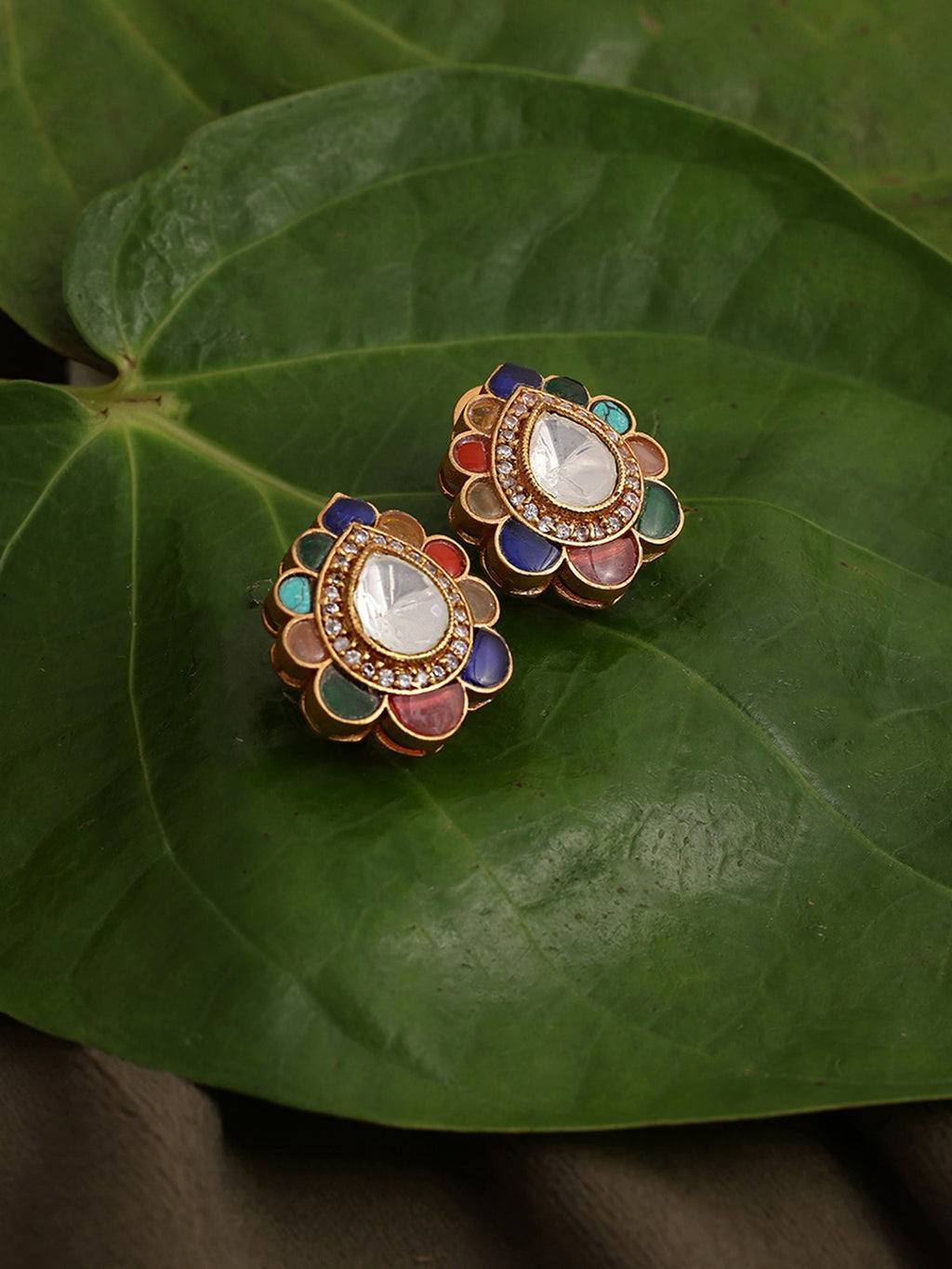 Teardrop Multi Studs - Ruby Raang | Grocsy