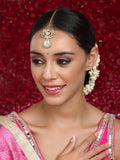 Kundan Maang Tikka with Diamonds - Ruby Raang | Grocsy