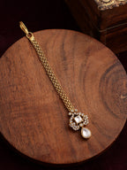 Kundan Maang Tikka with Diamonds - Ruby Raang | Grocsy