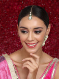 Kundan Maang Tikka with Meenakari - Ruby Raang | Grocsy
