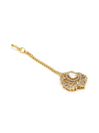 Kundan Maang Tikka with Diamonds - Ruby Raang | Grocsy