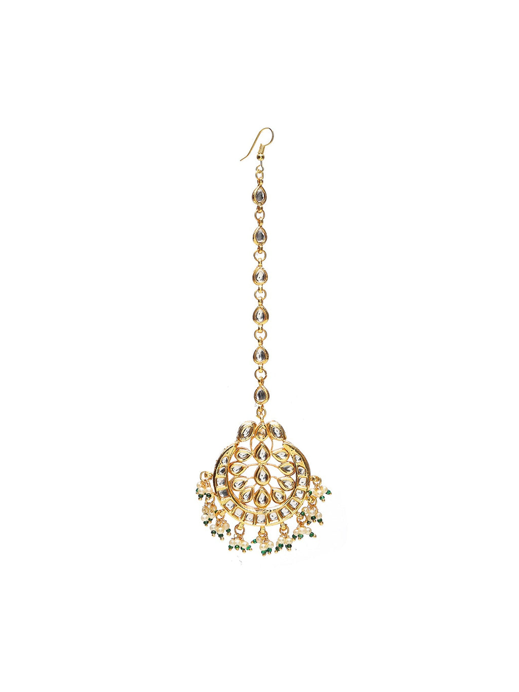 Kundan Chand Maang Tikka - Ruby Raang | Grocsy