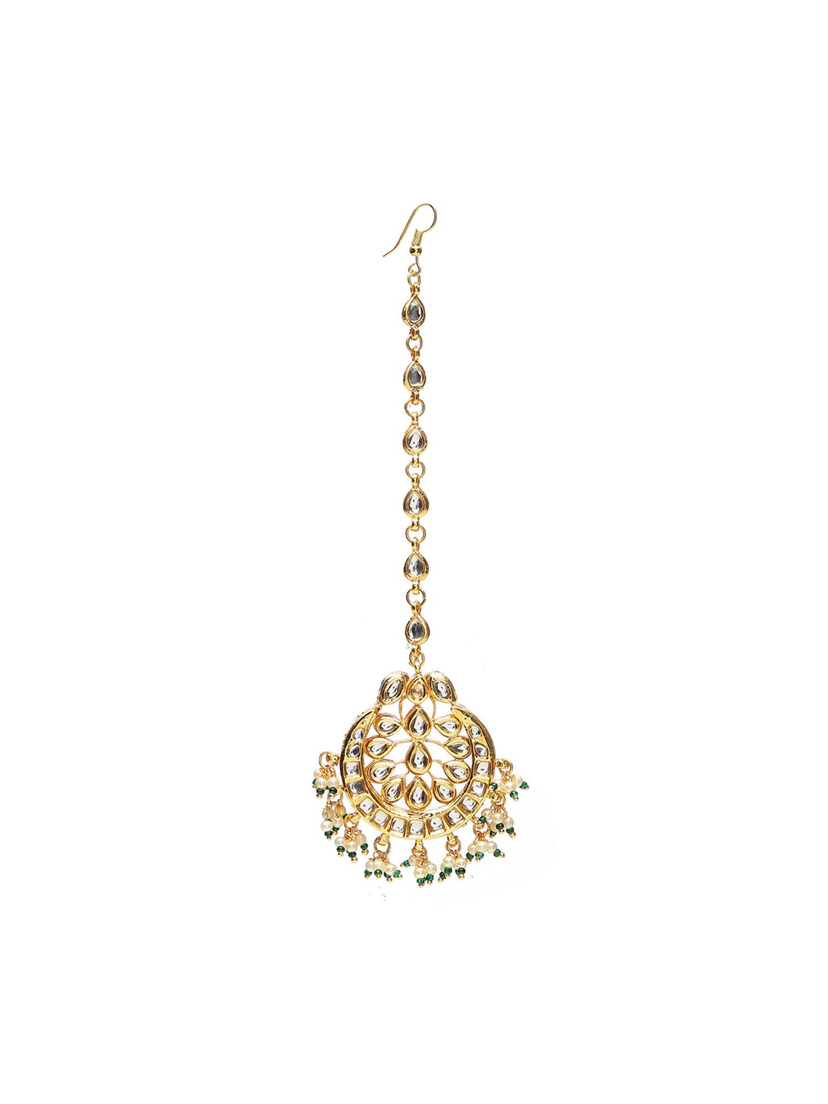 Kundan Chand Maang Tikka - Ruby Raang | Grocsy