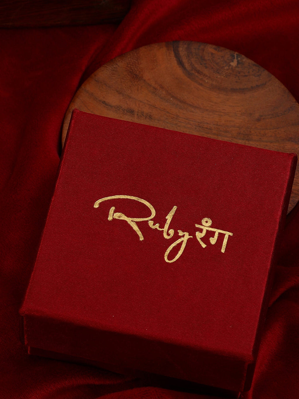 Oversized Round Cocktail Kundan Ring - Ruby Raang | Grocsy