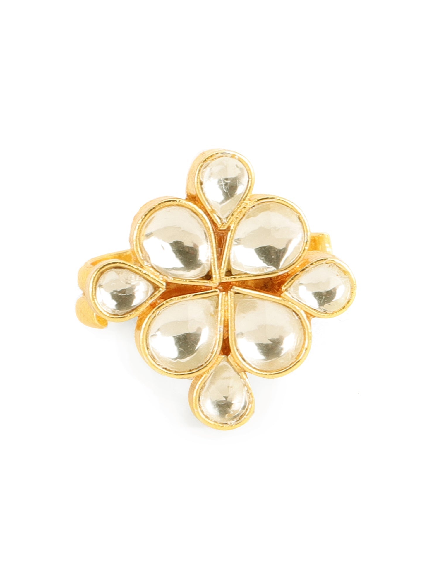 Kundan Ring - Ruby Raang | Grocsy
