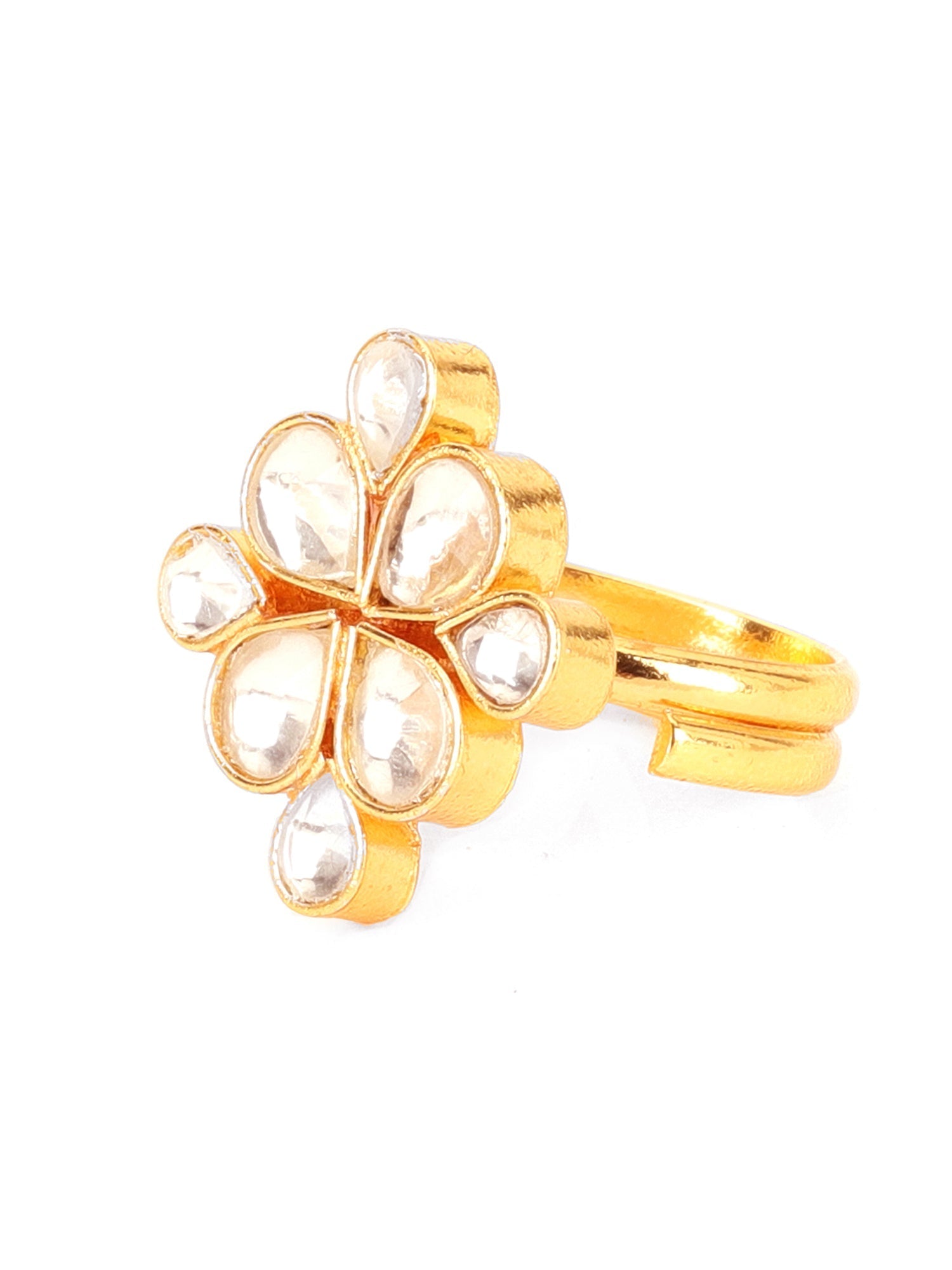Kundan Ring - Ruby Raang | Grocsy
