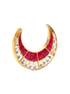 Half Moon Kundan Ring - Ruby Raang | Grocsy