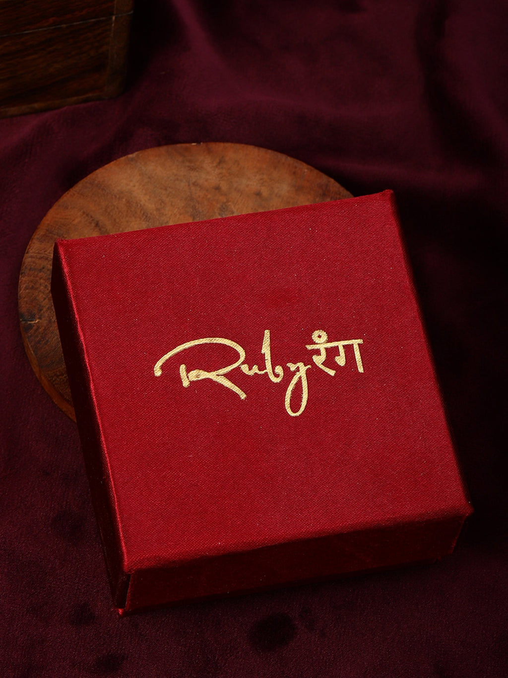 Half Moon Kundan Ring - Ruby Raang | Grocsy