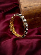 Kundan and Meenakari Bangle - Ruby Raang | Grocsy