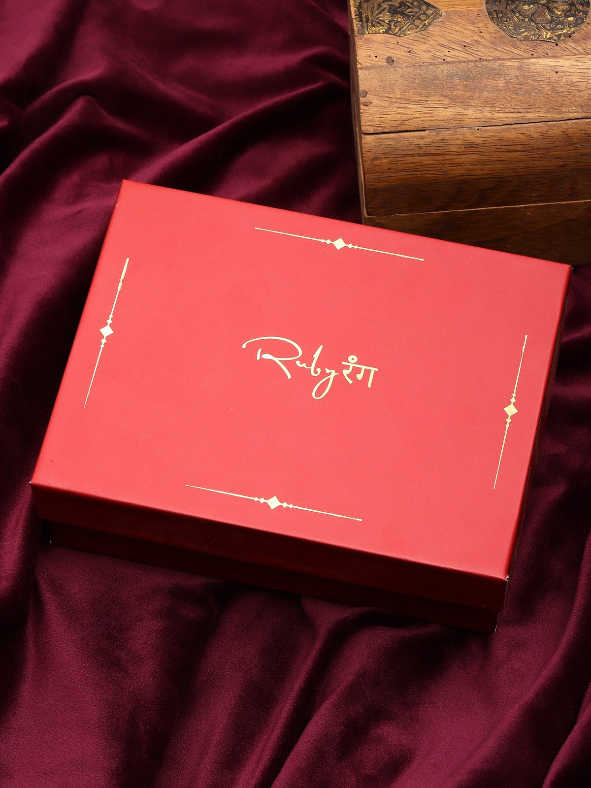 Kundan and Meenakari Bangle - Ruby Raang | Grocsy