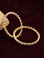 Kundan Bangles (set of 2) - Ruby Raang