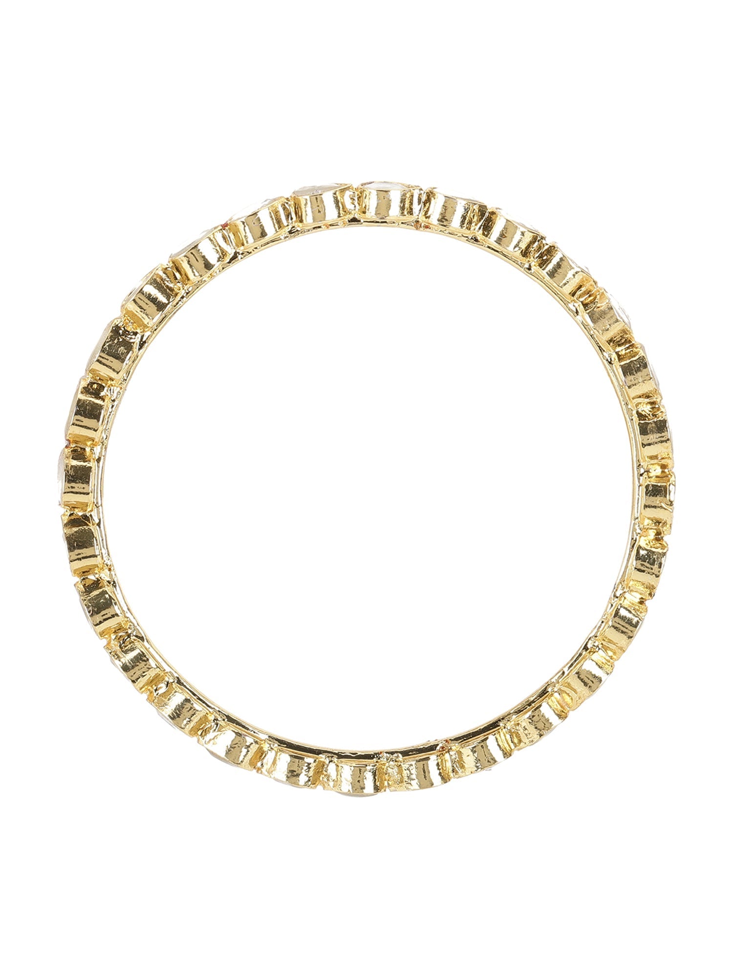 Kundan Bangles (set of 2) - Ruby Raang