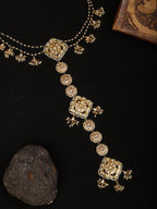 Kundan and Pearl Hair Braid (Chotti) - Ruby Raang | Grocsy