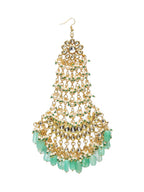 Kundan and Stone Passa/Jhoomer - Ruby Raang | Grocsy
