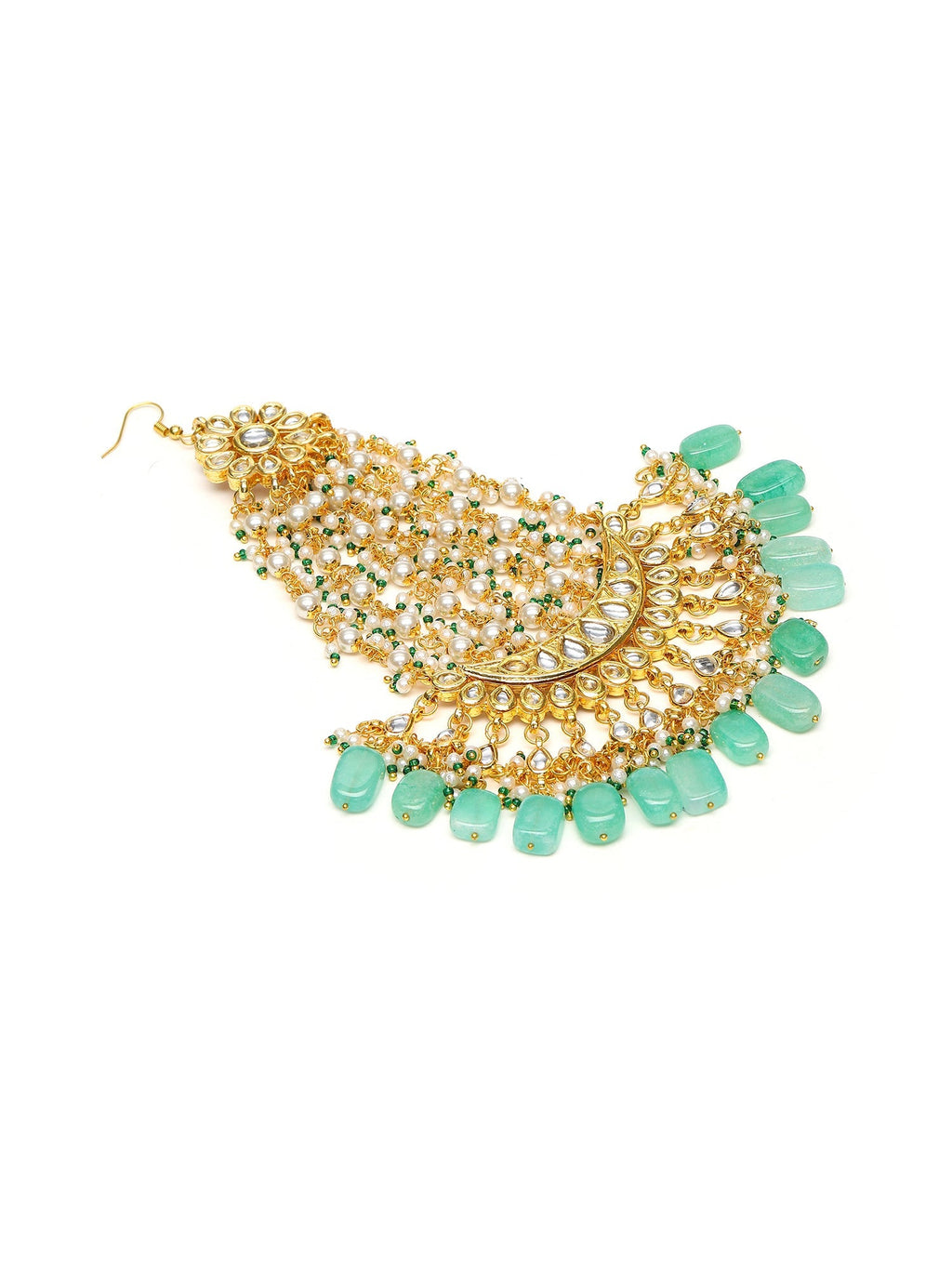 Kundan and Stone Passa/Jhoomer - Ruby Raang | Grocsy