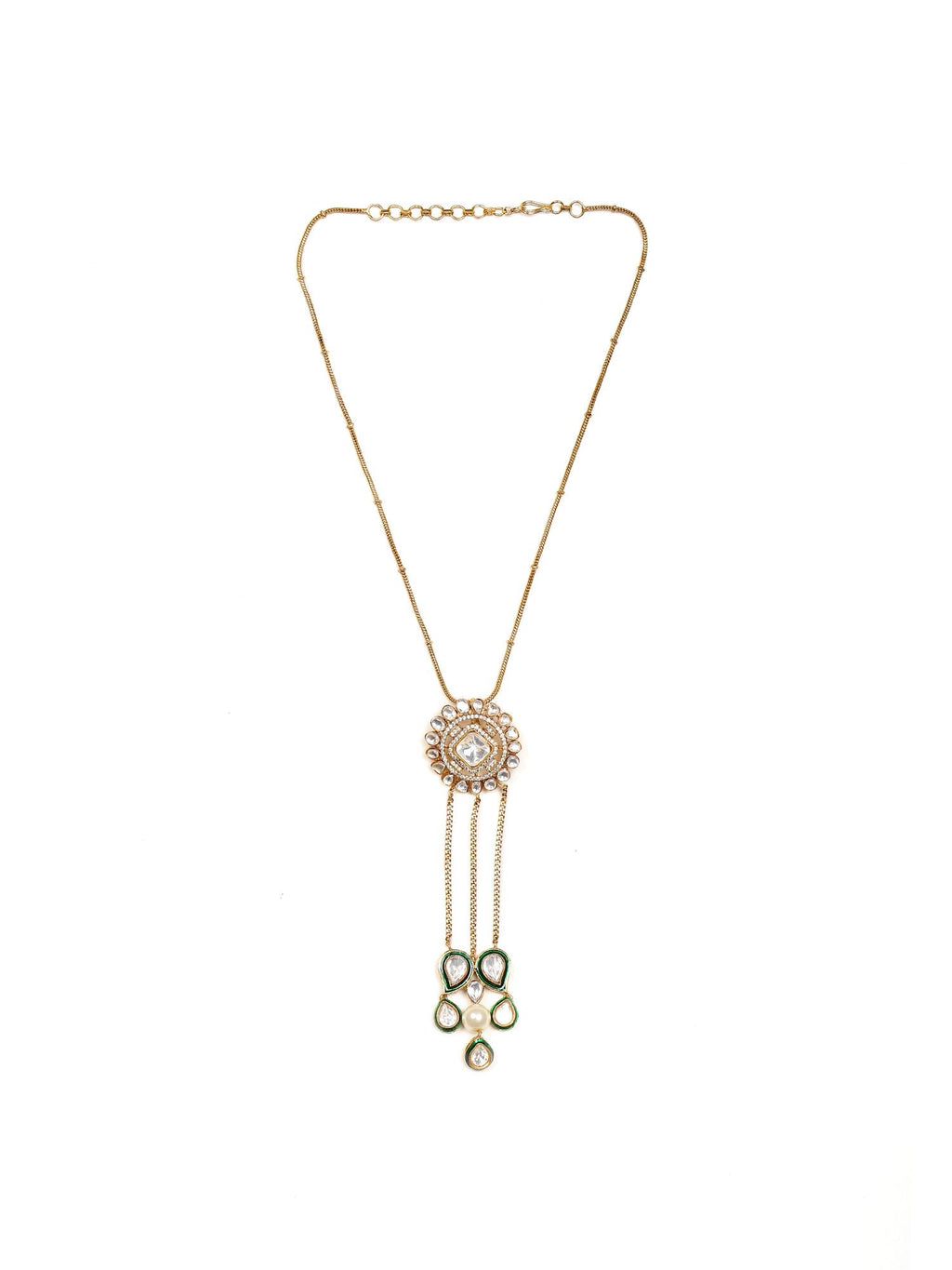 Kundan Long Necklace - Ruby Raang | Grocsy