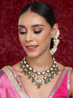 Kundan and Stone Meenakari Necklace - Ruby Raang | Grocsy