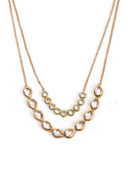 Double Layered Kundan Neckpiece - Ruby Raang | Grocsy