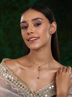 Multi Meenakari Kundan Necklace - Ruby Raang | Grocsy