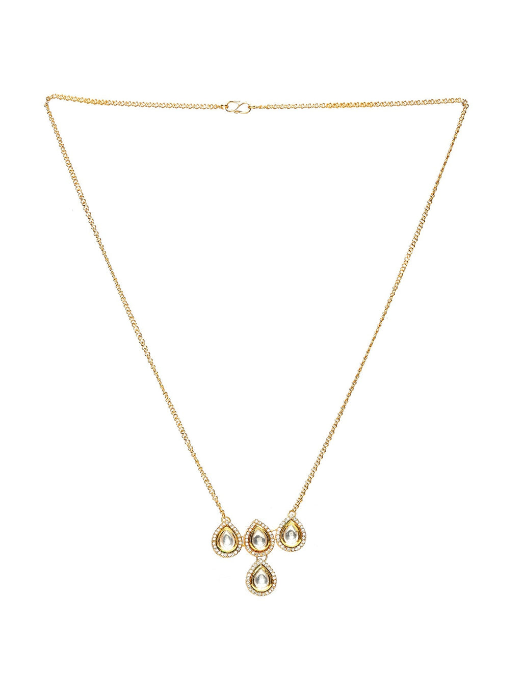 Kundan Golden Necklace - Ruby Raang | Grocsy