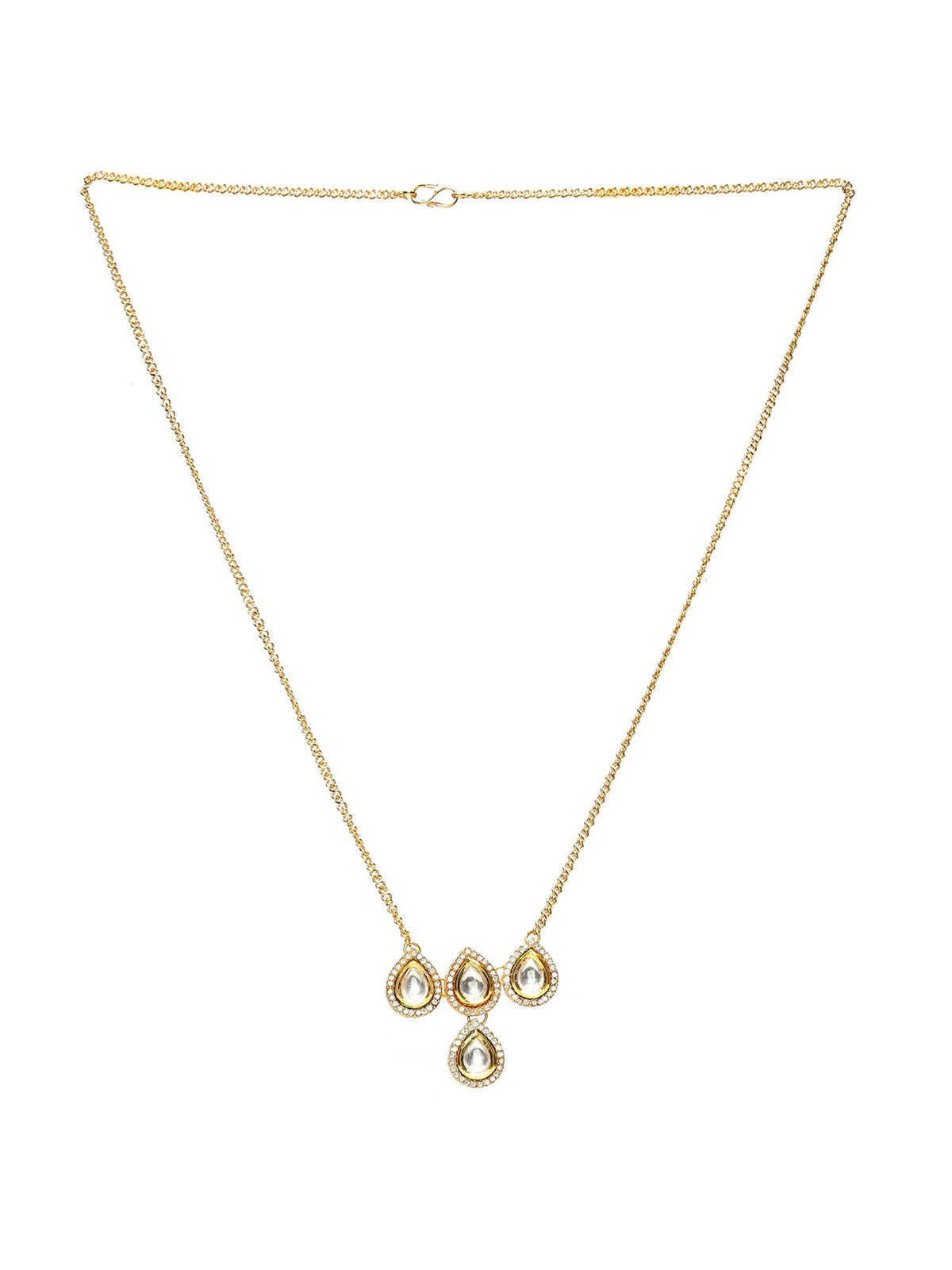 Kundan Golden Necklace - Ruby Raang | Grocsy