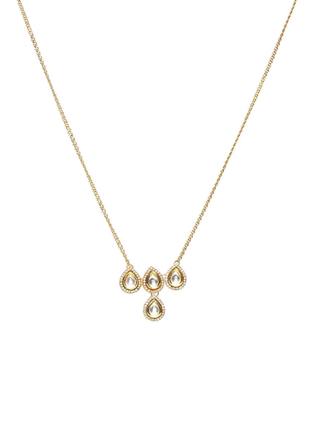 Kundan Golden Necklace - Ruby Raang | Grocsy