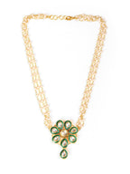 Meenakari Kundan Choker in Pearl Strings - Ruby Raang | Grocsy