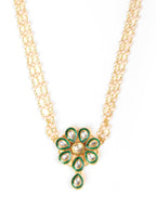 Meenakari Kundan Choker in Pearl Strings - Ruby Raang | Grocsy